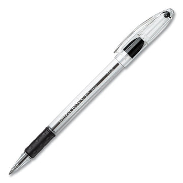 Pentel® R.s.v.p. Ballpoint Pen, Stick, Medium 1 Mm, Black Ink, Clear-black Barrel, Dozen freeshipping - TVN Wholesale